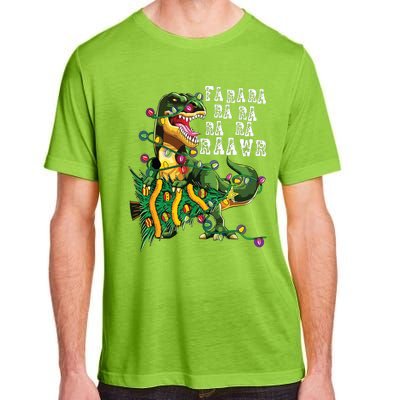 Dinosaur Christmas Shirts Fa Ra Rawr Tree Rex Boy Xmas Gift Adult ChromaSoft Performance T-Shirt