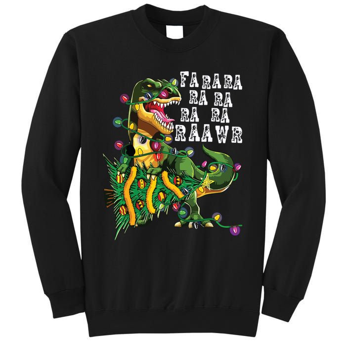 Dinosaur Christmas Shirts Fa Ra Rawr Tree Rex Boy Xmas Gift Sweatshirt