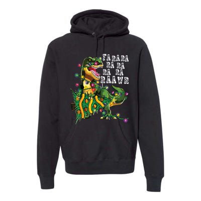 Dinosaur Christmas Shirts Fa Ra Rawr Tree Rex Boy Xmas Gift Premium Hoodie