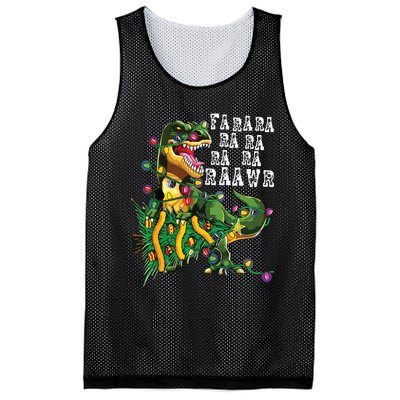 Dinosaur Christmas Shirts Fa Ra Rawr Tree Rex Boy Xmas Gift Mesh Reversible Basketball Jersey Tank