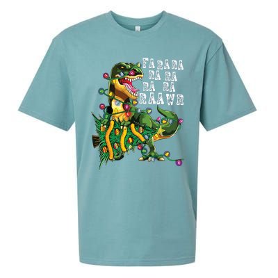 Dinosaur Christmas Shirts Fa Ra Rawr Tree Rex Boy Xmas Gift Sueded Cloud Jersey T-Shirt