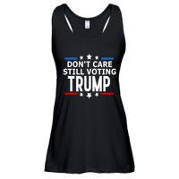 Dont Care Still Voting Trump Patriotic American Flag Ladies Essential Flowy Tank