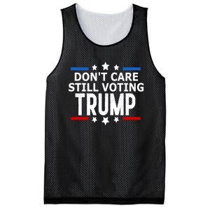 Dont Care Still Voting Trump Patriotic American Flag Mesh Reversible Basketball Jersey Tank