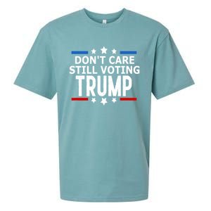 Dont Care Still Voting Trump Patriotic American Flag Sueded Cloud Jersey T-Shirt