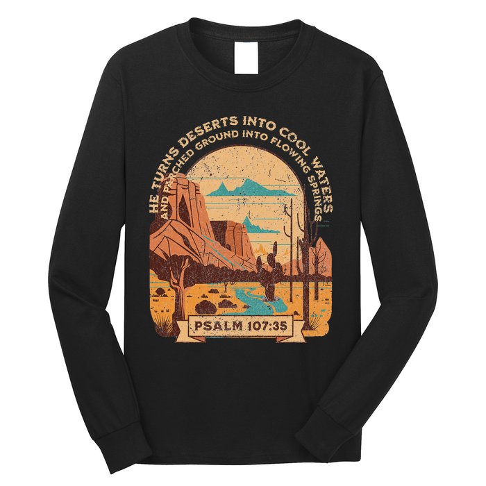 Desert Cowboy Southwest Bible Scripture For Christian Long Sleeve Shirt