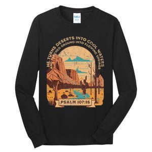 Desert Cowboy Southwest Bible Scripture For Christian Tall Long Sleeve T-Shirt