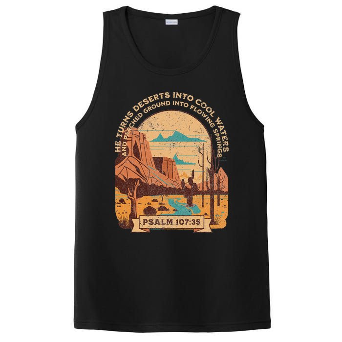 Desert Cowboy Southwest Bible Scripture For Christian PosiCharge Competitor Tank