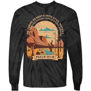 Desert Cowboy Southwest Bible Scripture For Christian Tie-Dye Long Sleeve Shirt