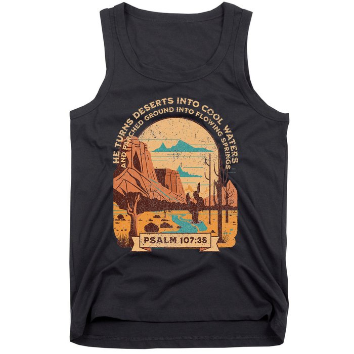 Desert Cowboy Southwest Bible Scripture For Christian Tank Top