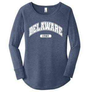 Delaware Collegiate Style 1787 Women's Perfect Tri Tunic Long Sleeve Shirt