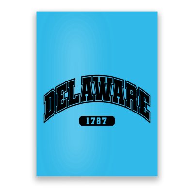 Delaware Collegiate Style 1787 Poster
