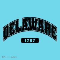Delaware Collegiate Style 1787 Poster