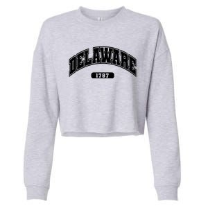 Delaware Collegiate Style 1787 Cropped Pullover Crew