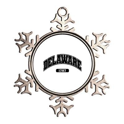 Delaware Collegiate Style 1787 Metallic Star Ornament