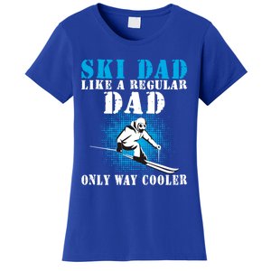 Distressed Cool Ski Dad Skiing Winter Sports Skier Father Gift Women's T-Shirt