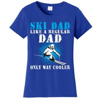 Distressed Cool Ski Dad Skiing Winter Sports Skier Father Gift Women's T-Shirt