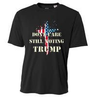 DonT Care Still Voting Trump Patriotic American Flag Cooling Performance Crew T-Shirt