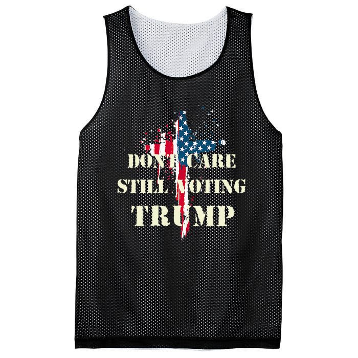 DonT Care Still Voting Trump Patriotic American Flag Mesh Reversible Basketball Jersey Tank