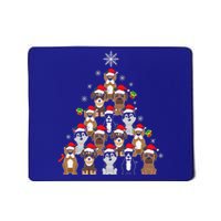 Dog Christmas Tree Funny Christmas Lights Xmas Mousepad