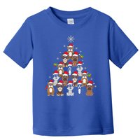 Dog Christmas Tree Funny Christmas Lights Xmas Toddler T-Shirt