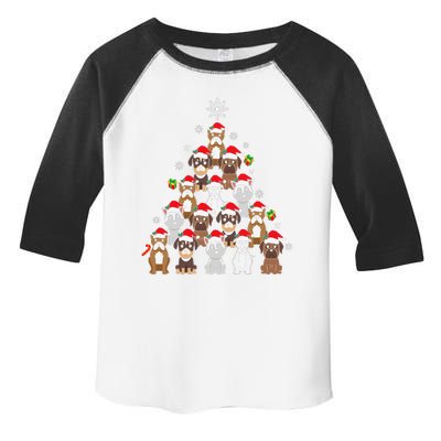 Dog Christmas Tree Funny Christmas Lights Xmas Toddler Fine Jersey T-Shirt