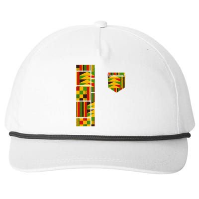 Dashiki Costume Traditional African Kente Snapback Five-Panel Rope Hat