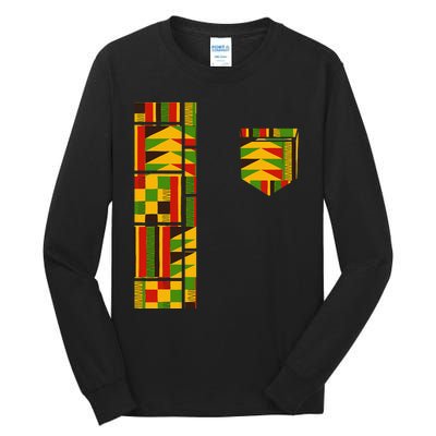 Dashiki Costume Traditional African Kente Tall Long Sleeve T-Shirt