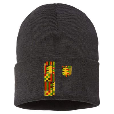 Dashiki Costume Traditional African Kente Sustainable Knit Beanie