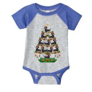 Dachshund Christmas Tree Dachshund Lover Xmas Tree Dachshund Great Gift Infant Baby Jersey Bodysuit