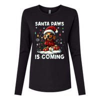 Dachshund Christmas Tree Lights Decorations Dog Lover Xmas Womens Cotton Relaxed Long Sleeve T-Shirt