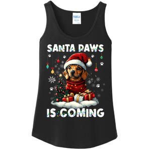 Dachshund Christmas Tree Lights Decorations Dog Lover Xmas Ladies Essential Tank