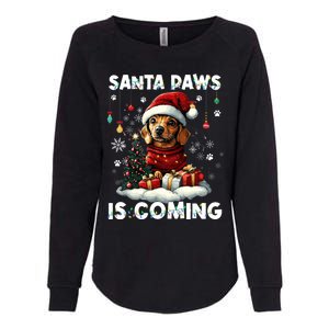 Dachshund Christmas Tree Lights Decorations Dog Lover Xmas Womens California Wash Sweatshirt