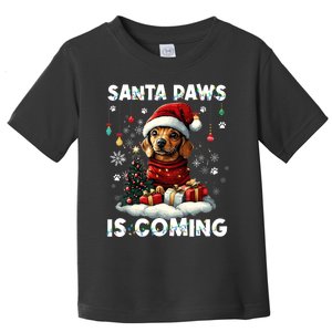 Dachshund Christmas Tree Lights Decorations Dog Lover Xmas Toddler T-Shirt