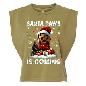 Dachshund Christmas Tree Lights Decorations Dog Lover Xmas Garment-Dyed Women's Muscle Tee