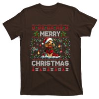 Dachshund Christmas Tree Lights Decorations Dog Lover Xmas T-Shirt