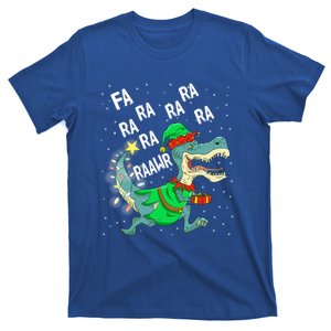 Dinosaur Christmas Tree Rex Fa Ra Ra Rawr Trex Elf Meaningful Gift T-Shirt