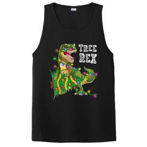 Dinosaur Christmas Tree Rex Family Matching Funny Gift PosiCharge Competitor Tank