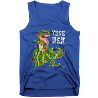 Dinosaur Christmas Tree Rex Family Matching Funny Gift Tank Top