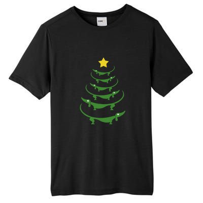 Dachshund Christmas Tree Tall Fusion ChromaSoft Performance T-Shirt