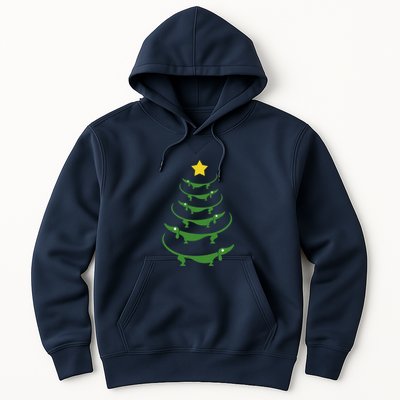 Dachshund Christmas Tree Hoodie