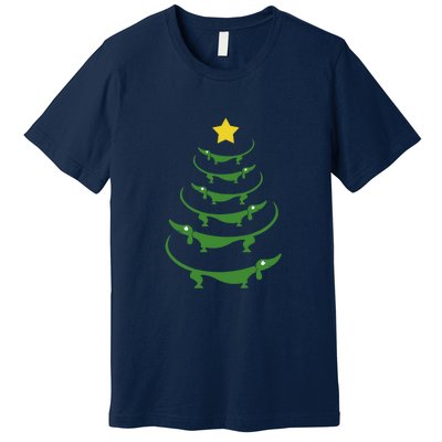 Dachshund Christmas Tree Premium T-Shirt