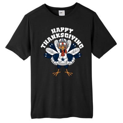 Dallas Cowboys Turkey Happy Thanksgiving Tall Fusion ChromaSoft Performance T-Shirt