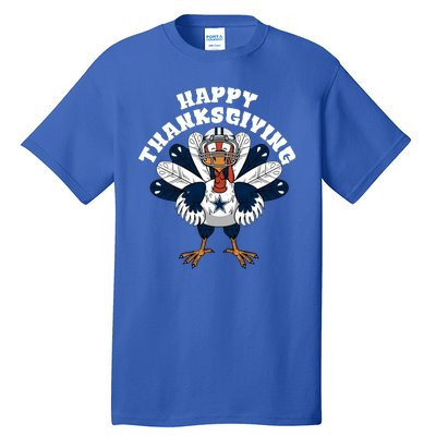 Dallas Cowboys Turkey Happy Thanksgiving Tall T-Shirt