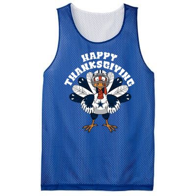 Dallas Cowboys Turkey Happy Thanksgiving Mesh Reversible Basketball Jersey Tank