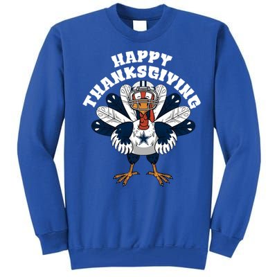 Dallas Cowboys Turkey Happy Thanksgiving Tall Sweatshirt