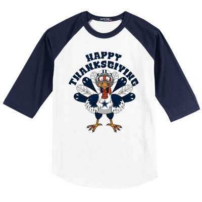 Dallas Cowboys Turkey Happy Thanksgiving Baseball Sleeve Shirt