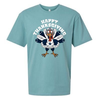 Dallas Cowboys Turkey Happy Thanksgiving Sueded Cloud Jersey T-Shirt