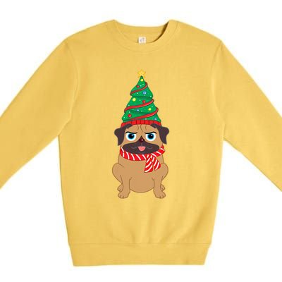 Decorated Christmas Tree Snuggle Premium Crewneck Sweatshirt