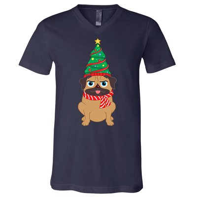 Decorated Christmas Tree Snuggle V-Neck T-Shirt