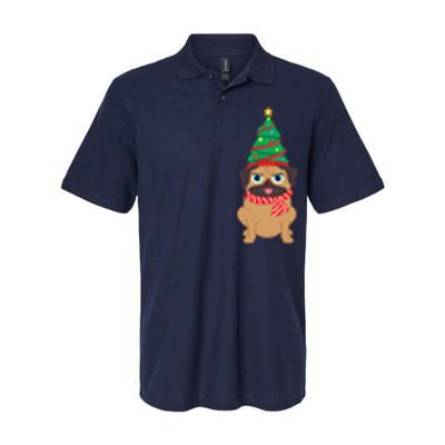 Decorated Christmas Tree Snuggle Softstyle Adult Sport Polo